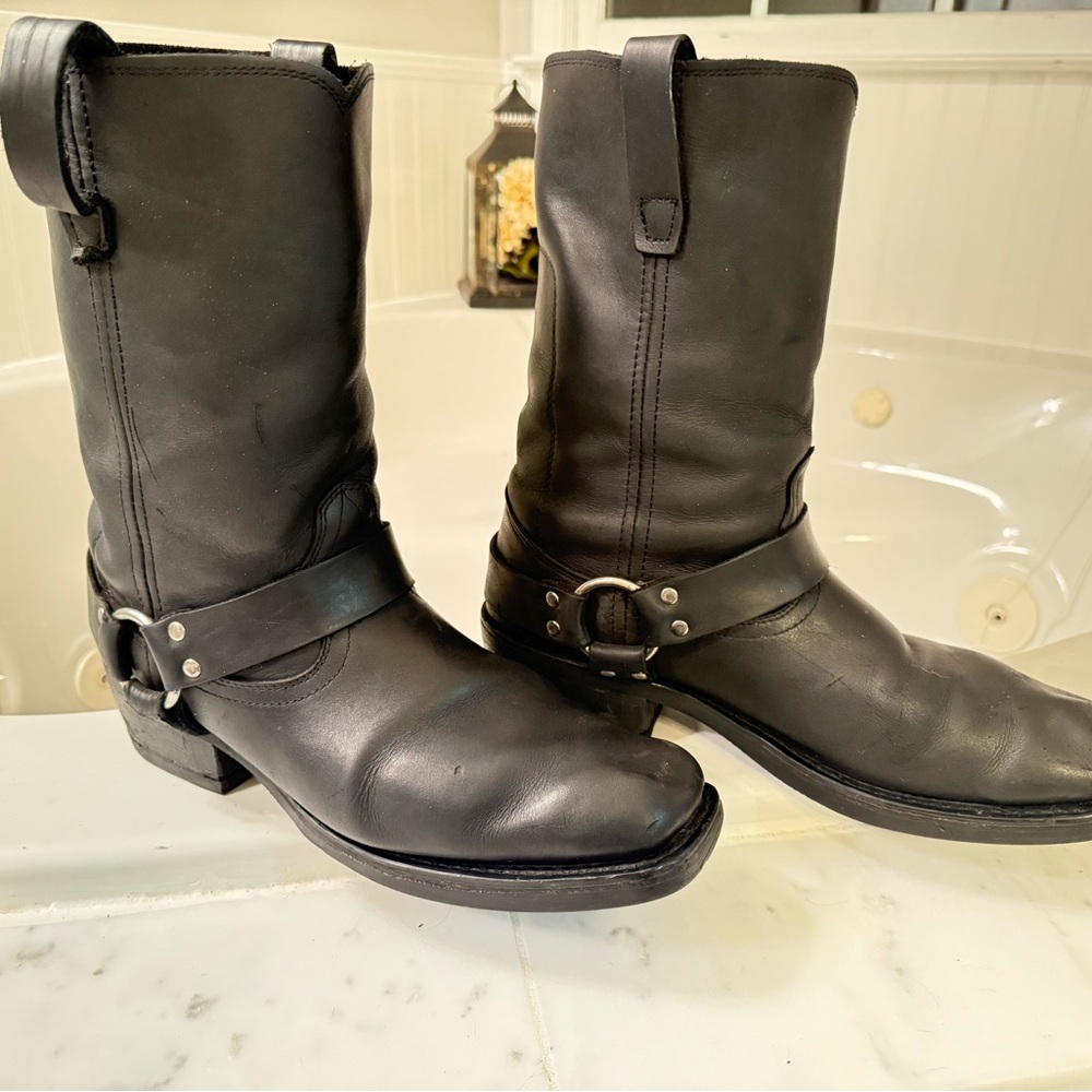 Durango Black Leather Men's Boots